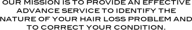 our hair treatment mission